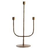 Kandelaar NICOLE 3-lichts 22,5x15x45,5 cm - Antiek Brons