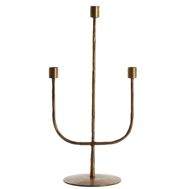 Light en Living Kandelaar NICOLE 3-lichts 22,5x15x45,5 cm - Antiek Brons