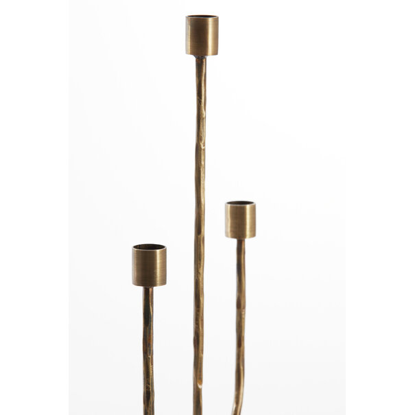 Light en Living Kandelaar NICOLE 3-lichts 22,5x15x45,5 cm - Antiek Brons