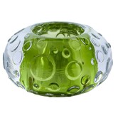 Theelicht FINLEY glas licht groen - 2 afmetingen