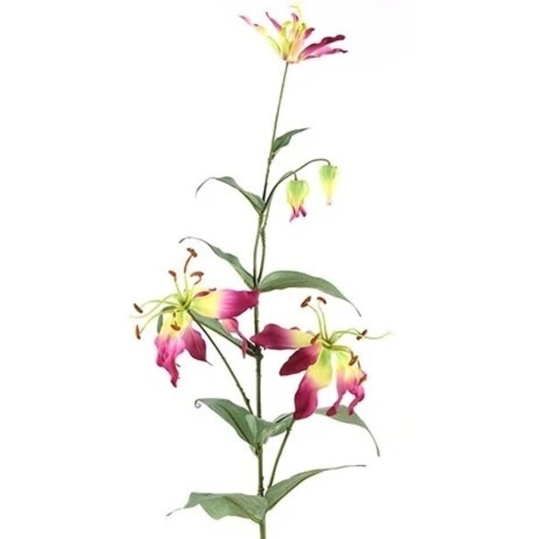Countryfield Kunsttak Gloriosa Aubergine - Sfeervolle Zijden Bloem
