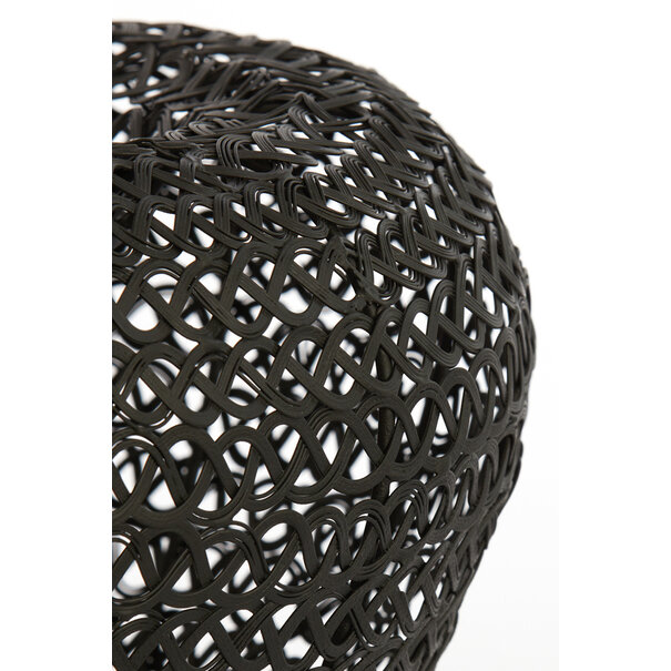 Light en Living Vaas deco Ø35x27 cm FINOU mat zwart van Light & Living