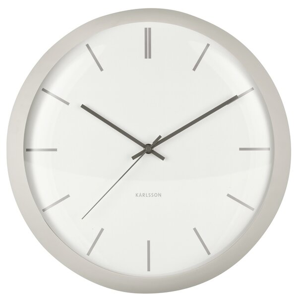 Karlsson Karlsson Klok Nirvana Globe Warmgrijs Ø 40 cm - Industriële Wandklok