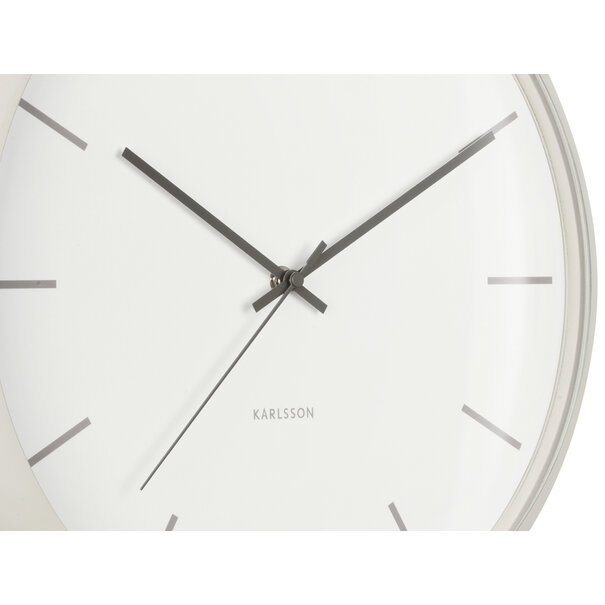 Karlsson Karlsson Klok Nirvana Globe Warmgrijs Ø 40 cm - Industriële Wandklok