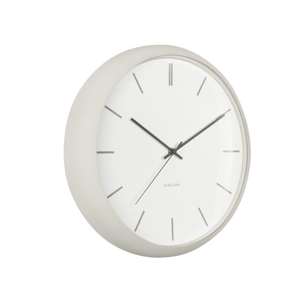 Karlsson Karlsson Klok Nirvana Globe Warmgrijs Ø 40 cm - Industriële Wandklok