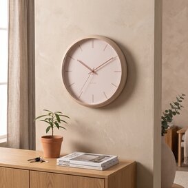Klok Nirvana Globe zandbruin Ø 40 cm