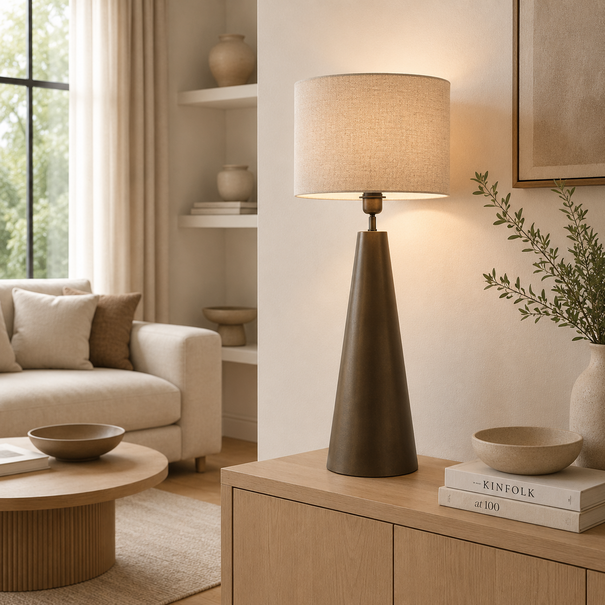 Light en Living Lampvoet Ø16x46 cm BELODI mat bruin-brons