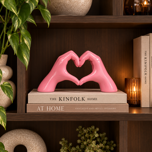 Ornament Love L  roze