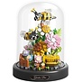 3D bouwset Bloemen met Bijen onder stolp