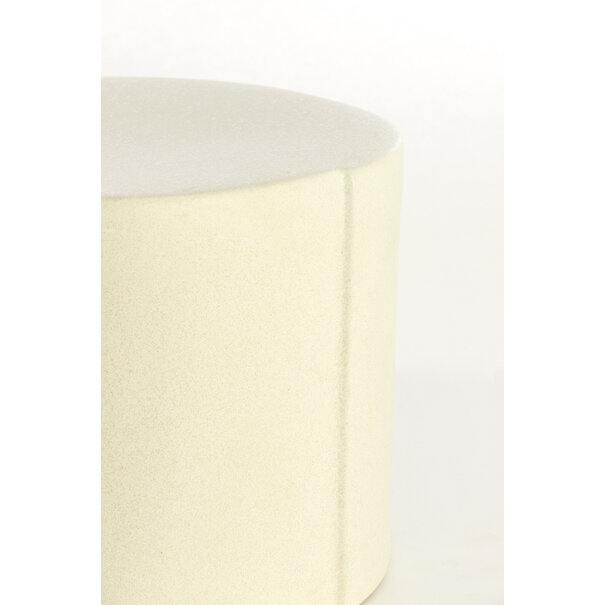 Light en Living Bijzettafel Ø42x34 cm CHULILLA keramiek  mat crème