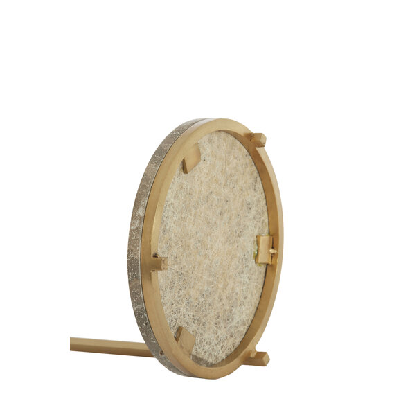 Light en Living Bijzettafel Ø26x76 cm LEDA travertin bruin+brons