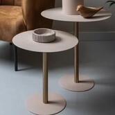 Bijzettafel Dex Warm grijs Ø 50 cm
