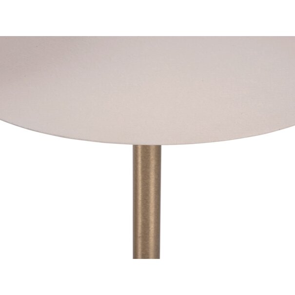 Leitmotiv Bijzettafel Dex Warm grijs Ø 50 cm