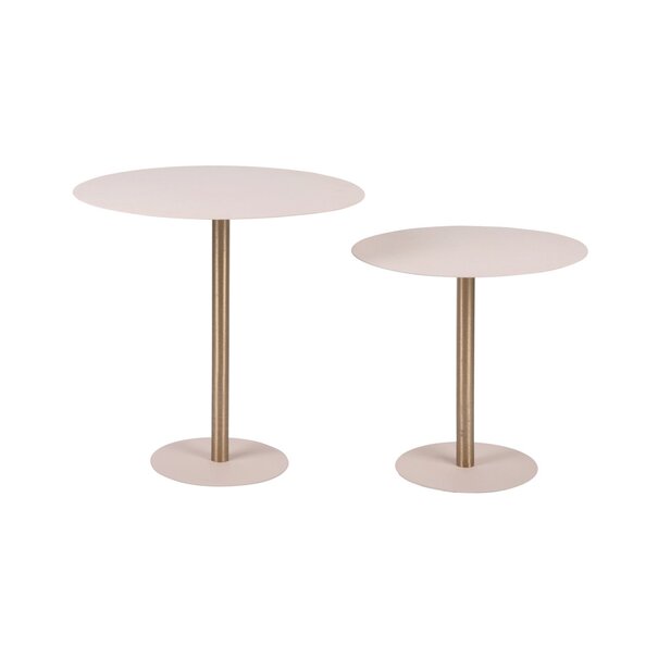 Leitmotiv Bijzettafel Dex Warm grijs Ø 50 cm