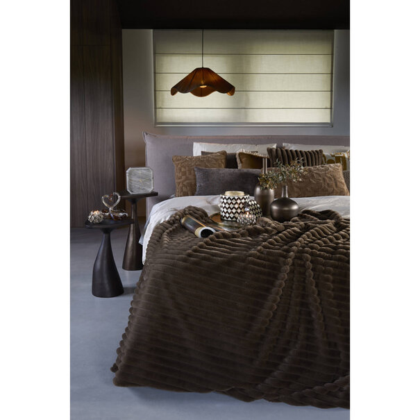 Light en Living Kussen 43x43 cm HATO bruin