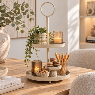 Etagere Lukas met oog beige S