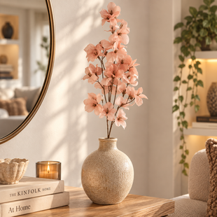 Kunsttak Flower Stem lichtroze