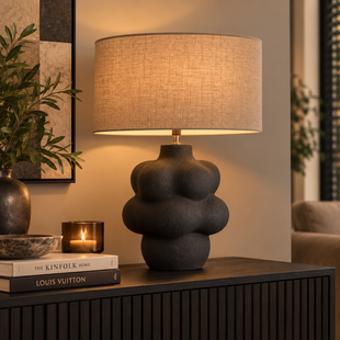 Lampvoet CARILO Zwart  Ø33x50 cm