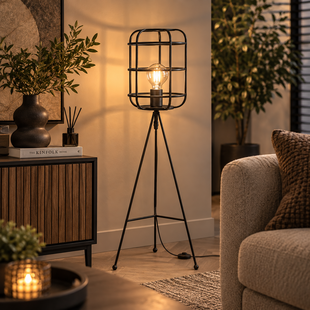 Vloerlamp Bolt Black Metal S