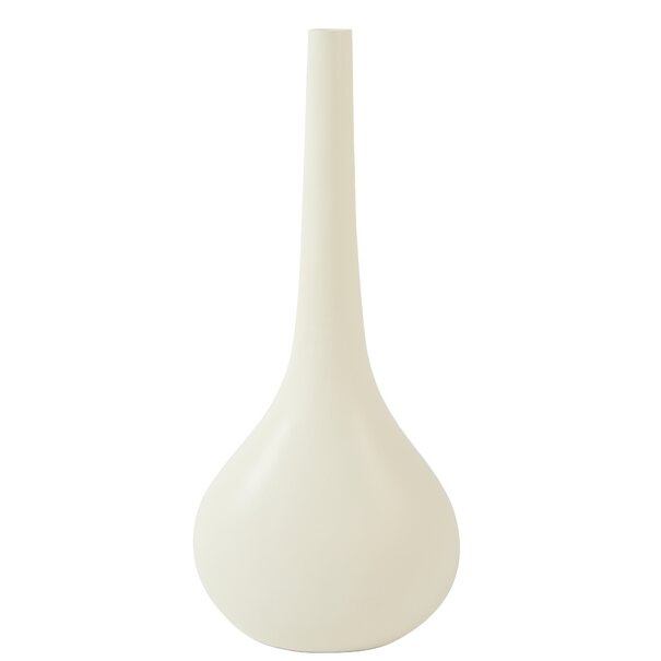 Light en Living Vaas deco 24,5x16,5x55 cm LINETA wit