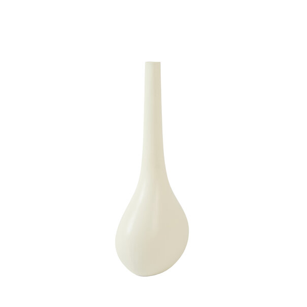 Light en Living Vaas deco 24,5x16,5x55 cm LINETA wit