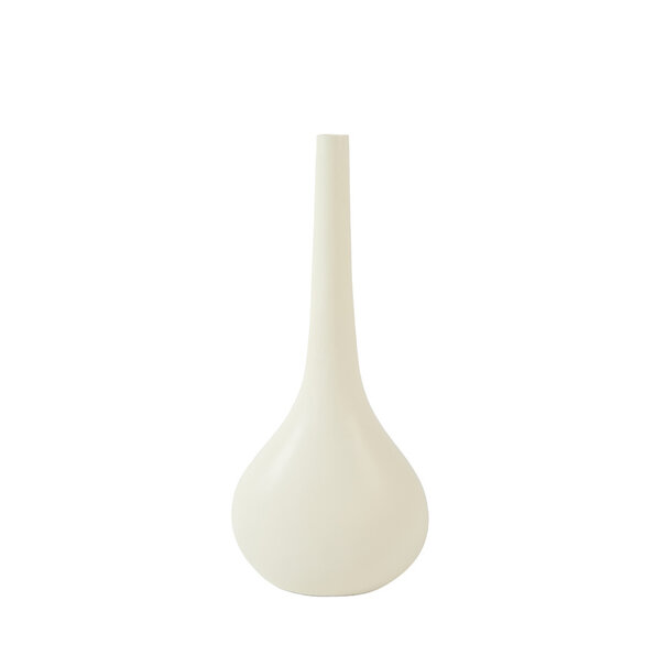 Light en Living Vaas deco 24,5x16,5x55 cm LINETA wit