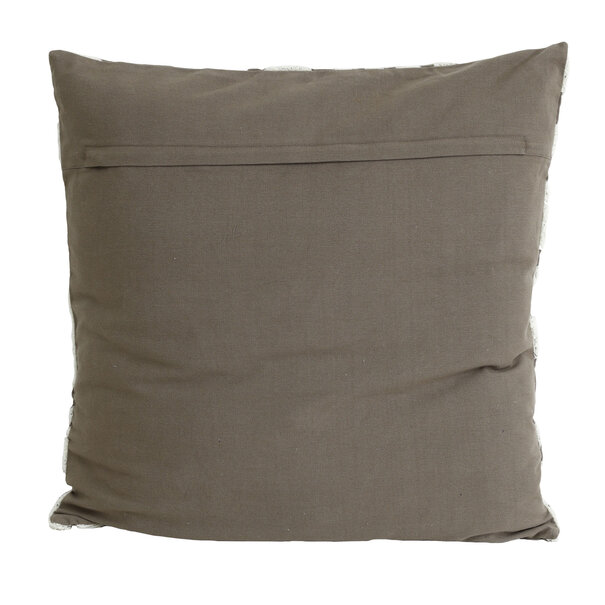 PTMD Kussen Zaraa Taupe katoen kussen weavy S
