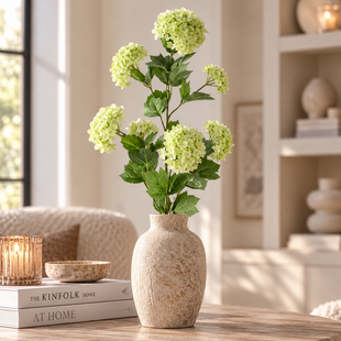 Kunsttak Hydrangea Flower groen snowball