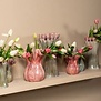 Vaas Annmarie Light Pink ceramic flower shape tubes L