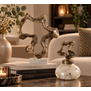 Ornament Maryan Brass aluminium op marmeren voet S