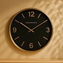 Wandklok Copper L zwart / goud Ø 50 cm