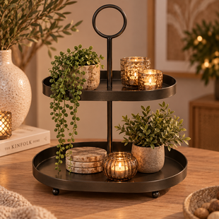 Etagere Bonamy S brons ovaal
