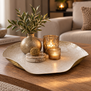 Plateau Enna XL parelmoer