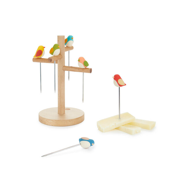Balvi Snackvorkjes Birdie set van 6