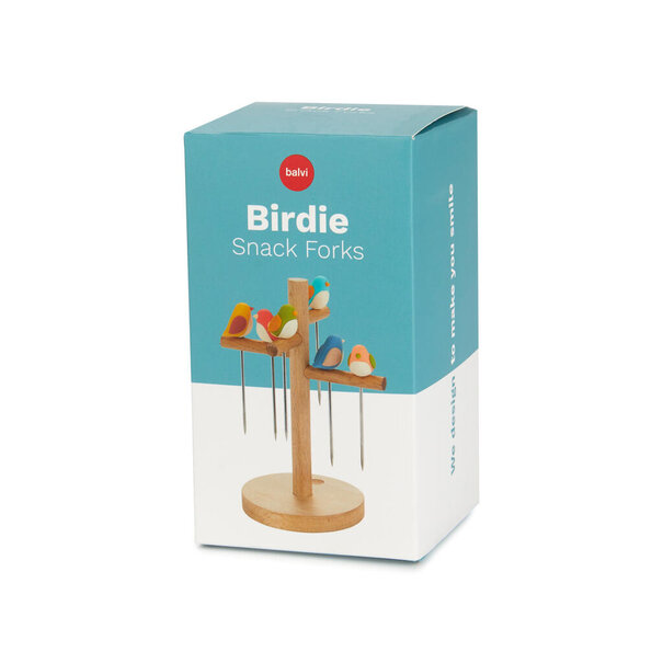 Balvi Snackvorkjes Birdie set van 6