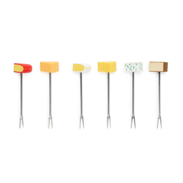 Balvi Snackvorkjes Cheese Selection – Set van 6 Kaasvorkjes