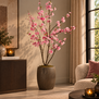 Kunstplant Prunus M roze - L 50 x B 50 x H 185 CM