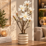 Kunstplant Magnolia S wit 54 cm hoog