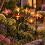 Tuinsteker Hibiscus Solar LED - set van 4 tuinstekers