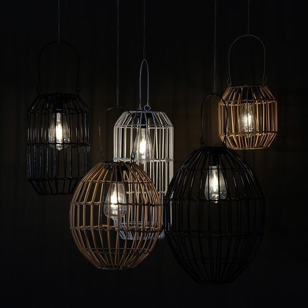 Countryfield Solar lamp hangend LED Kalita L zwart