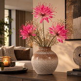 Kunstbloem Lycoris donkerroze - L 12 x B 8 x H 94 CM