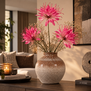 Kunstbloem Lycoris donkerroze - L 12 x B 8 x H 94 CM