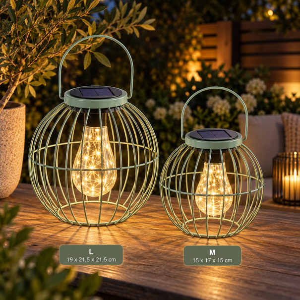 Countryfield Hanglamp LED solar Arli L groen