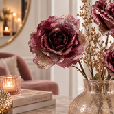 Kunstbloem Rosa roze
