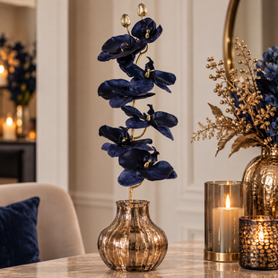 Kunsttak Phalaenopsis donkerblauw