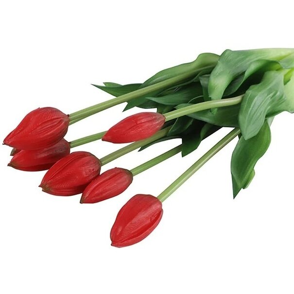 Countryfield Boeket kunstbloemen Tulip rood