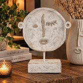 Ornament gezicht Picasso wit