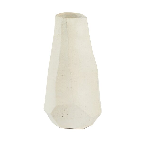 Light en Living Vaas deco 25x21,5x47 cm POVINA keramiek crème