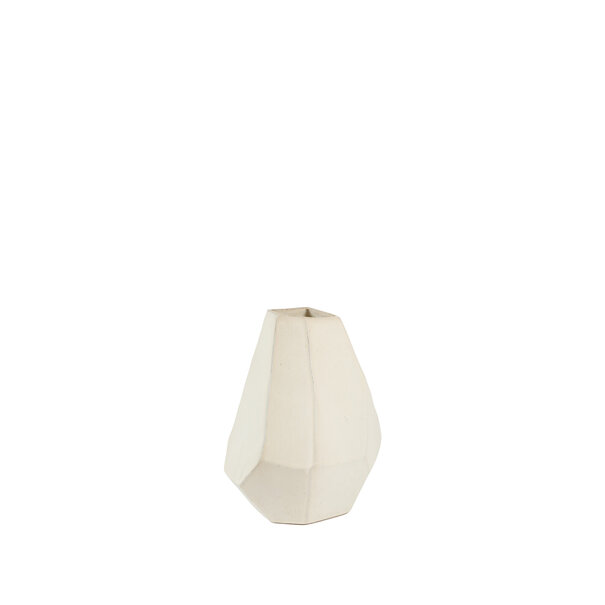 Light en Living Vaas deco 25x21x30,5 cm POVINA keramiek crème
