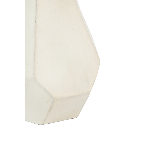 Light en Living Vaas deco 25x21x30,5 cm POVINA keramiek crème